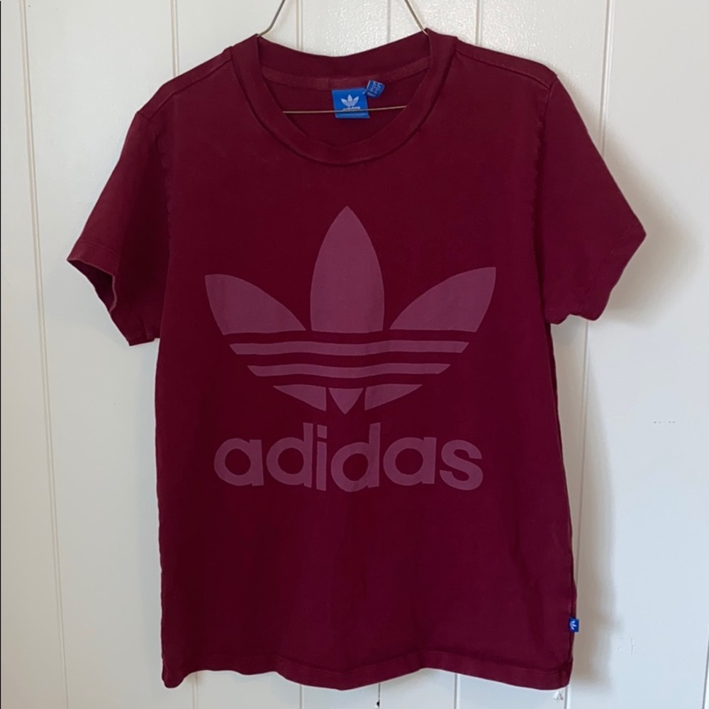 Adidas maroon top